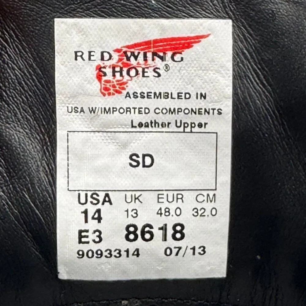 Red Wing 8618 Men's (Soft Toe, Electro-Static Dissipative, Oil/Chemical Resist)